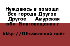 Нуждаюсь в помощи - Все города Другое » Другое   . Амурская обл.,Благовещенск г.